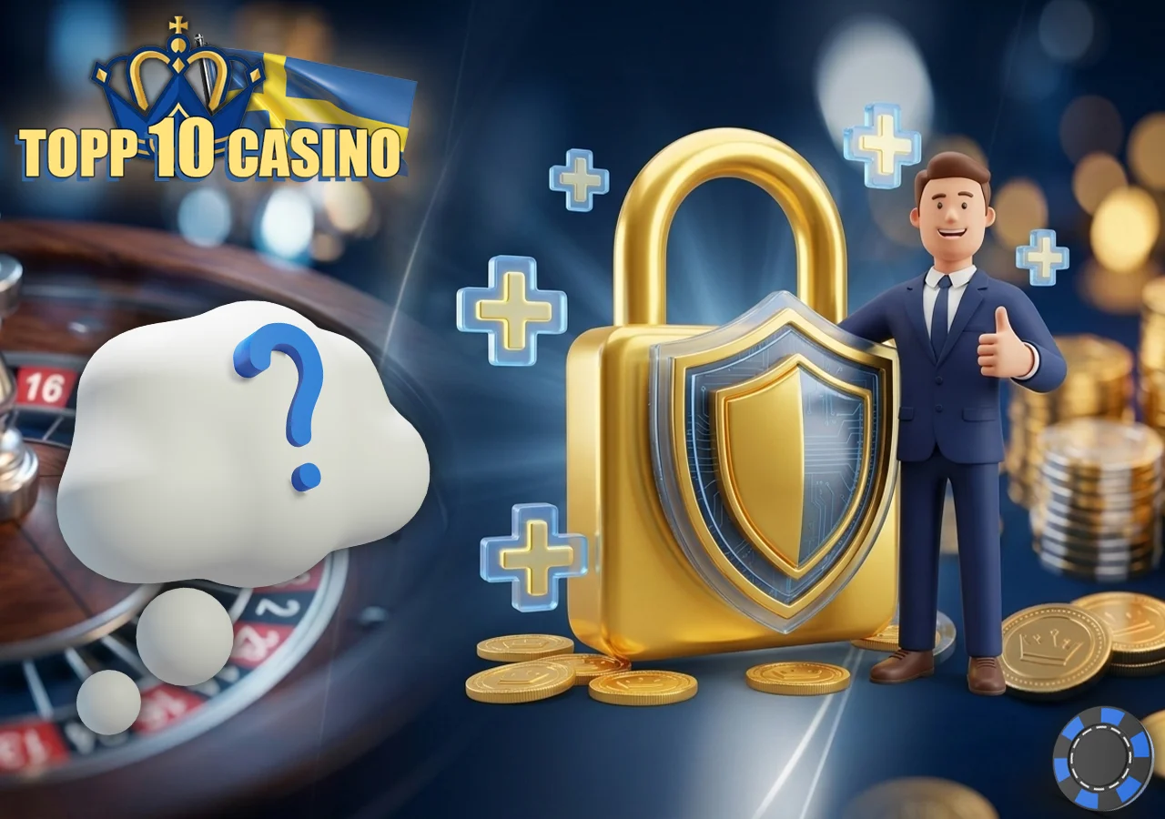 Säkerhet och kryptering hos pålitliga spelsajter.